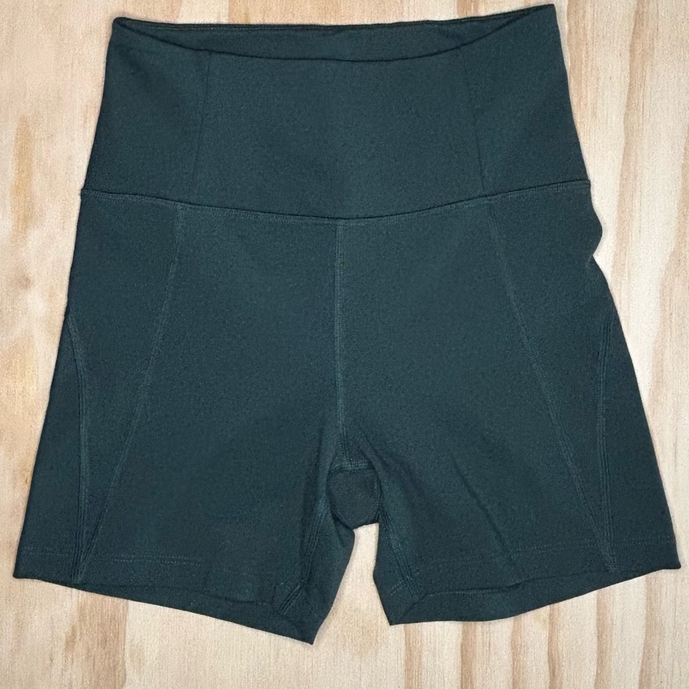 Girlfriend Collective Dark Green Bike Shorts
